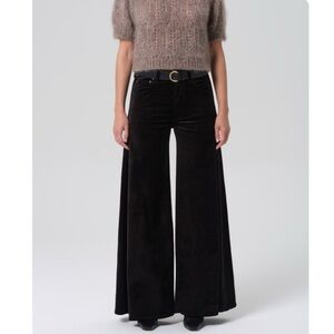 NWT Citizens of humanity velvet wide leg pants